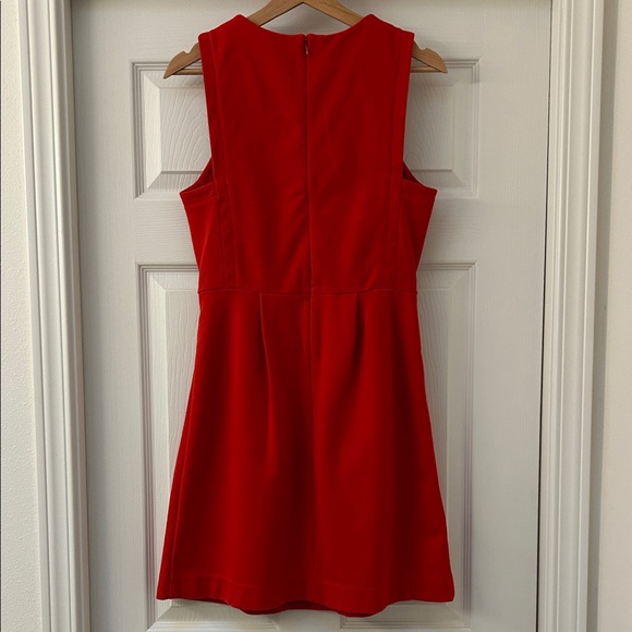 Madewell Abroad Fit & Flare Red Sleeveless Dress Size 6 - Picture 4 of 8
